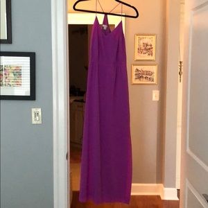 Purple, racer back Maxi dress